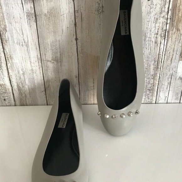 BALENCIAGA Gray 'Gris Perle' Lambskin Silver 39 - Picture 11 of 12